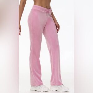 NWOT Juicy Couture OG Bling Light Pink Wide Leg Pants